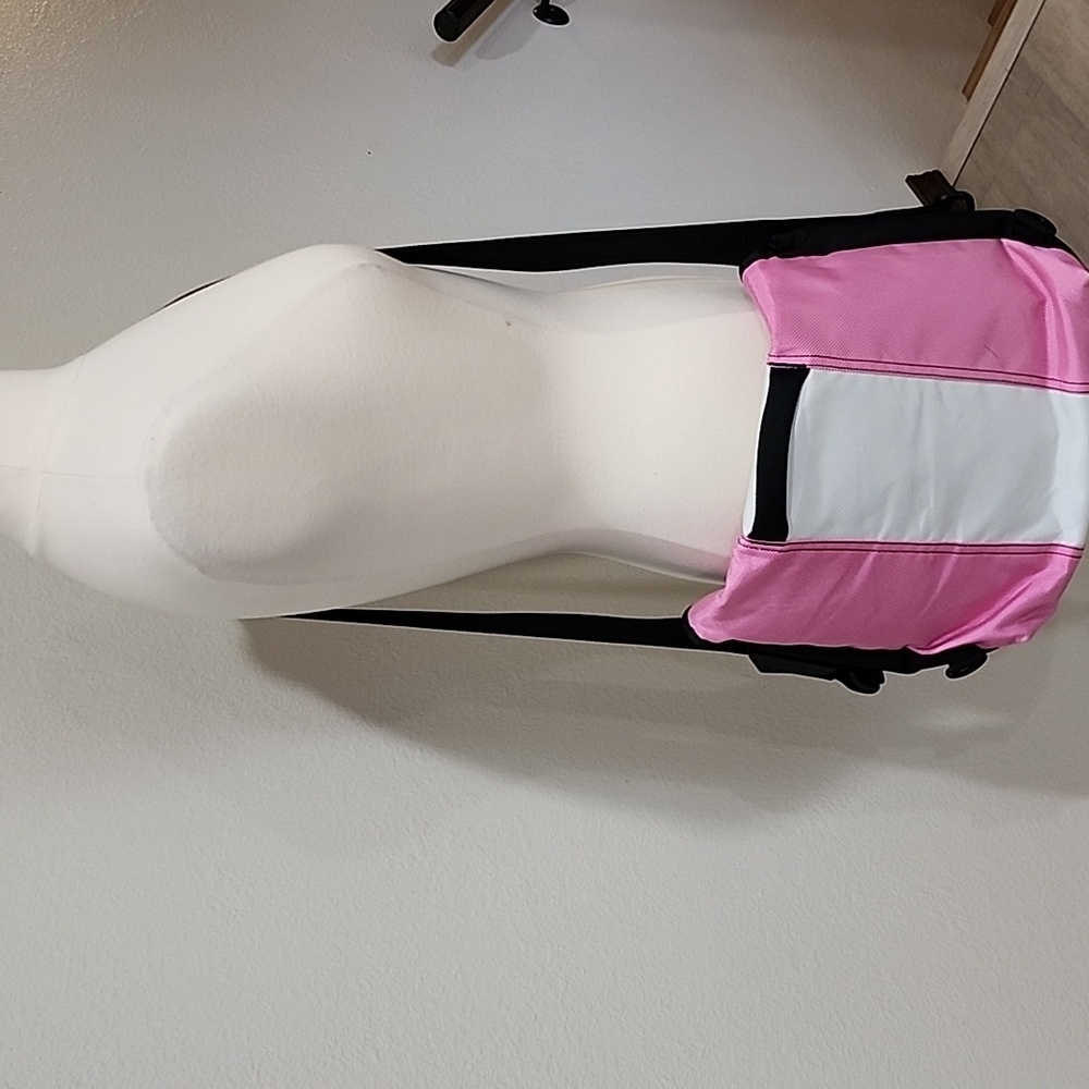 Timbuk2 Classic Billboard Messenger Bag Pink and White Medium Size Carry On - Picture 16 of 16